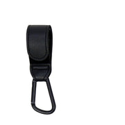 PU Leather Stroller Hooks: 360° Rotatable Cart Organizer