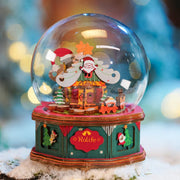 Christmas Town Music Box Crystal Ball