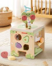 Wooden Montessori Activity Cube