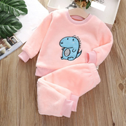Winter Homewear Set - Kids' Thick Coral Velvet Set