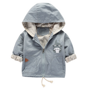 Anime Mice Print Hoodie Jacket