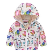 Animal Nature Graffiti Windbreaker Hoodie Jacket