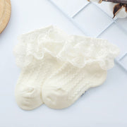Lace Ruffle Socks For Girls