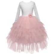 Backless Ruffle Lace Dress