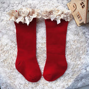 Knee High Lace Ruffle Long Sock