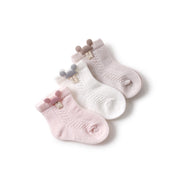 Set Socks Of Mesh Thin Bow For Girls