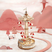 3D Wooden Puzzle | Parachute Tower | Gift for Children and Adults