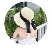 Comfortable Straw Hat Set for Mom and Baby