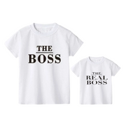 The Boss and The Real Boss Mommy and Me Matching T-Shirt