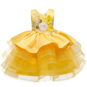 Floral Vintage Ruffle Princess Dress