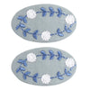 2 Retro Floral Hair Clips - Children's Hair Accessories