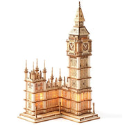 DIY Big Ben 3D Wooden Puzzle with LED Light