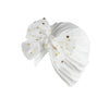 Lovely Shiny Bowknot Baby Hat: Cute Solid Color Turban
