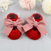 Newborn Bow Cotton Socks: Infant Anti-Slip Rubber Soles