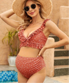 Paisley-Print Maternity Bikini Set