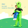 Kids & Adults Inflatable Alien Costume – Carry-Me Illusion & Party Fun