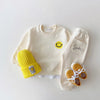 Adorable Smiley Print Baby Tracksuit Set
