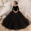 V-line Off Shoulder Fleece Top Elegant Black Gown