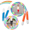 2Pcs 110in Soft Beaded Jump Rope Skipping Rope With Shatterproof Beads