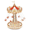 3D Wooden Puzzle |  Swing-ride Music Box | Gift for Your Children