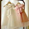 Big Bow Sleeveless Cocktail Dress